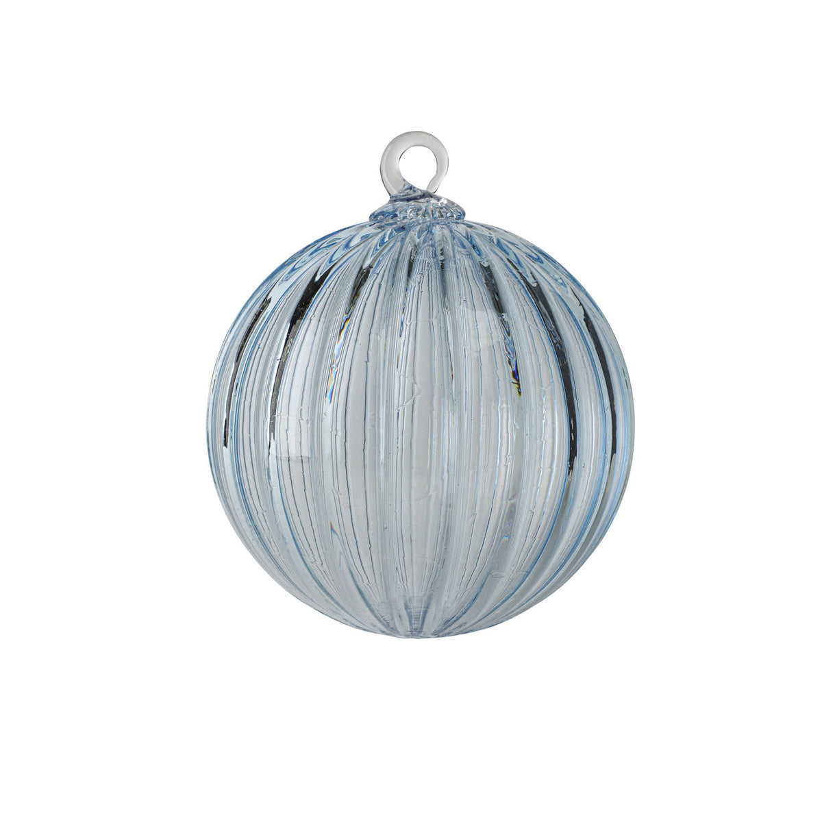 March Birthstone Handblown Glass Ornament
