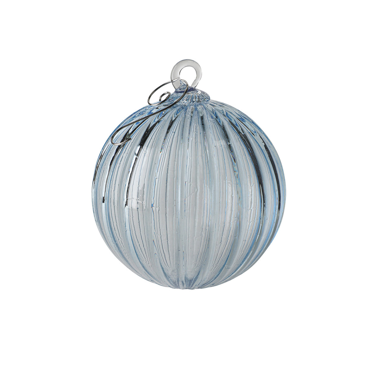 Ice Handblown Glass Ornament