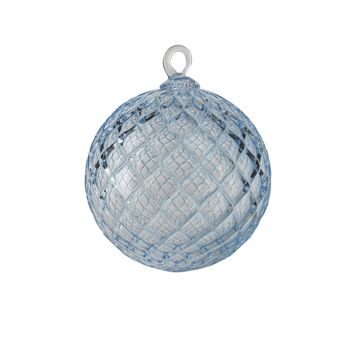 March Birthstone Handblown Glass Ornament