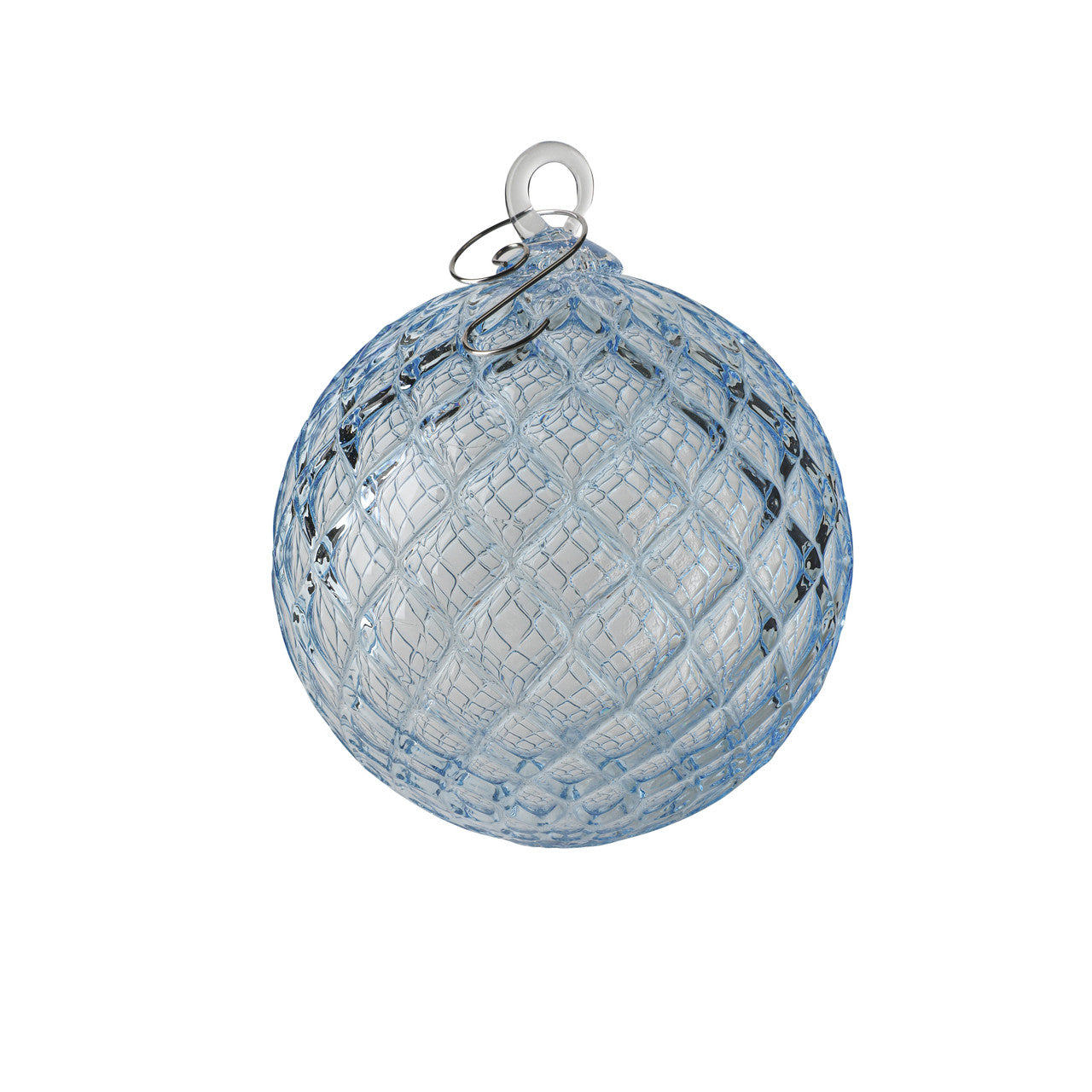 Sea Green Set of 6 Mixed Handblown Glass Ornaments