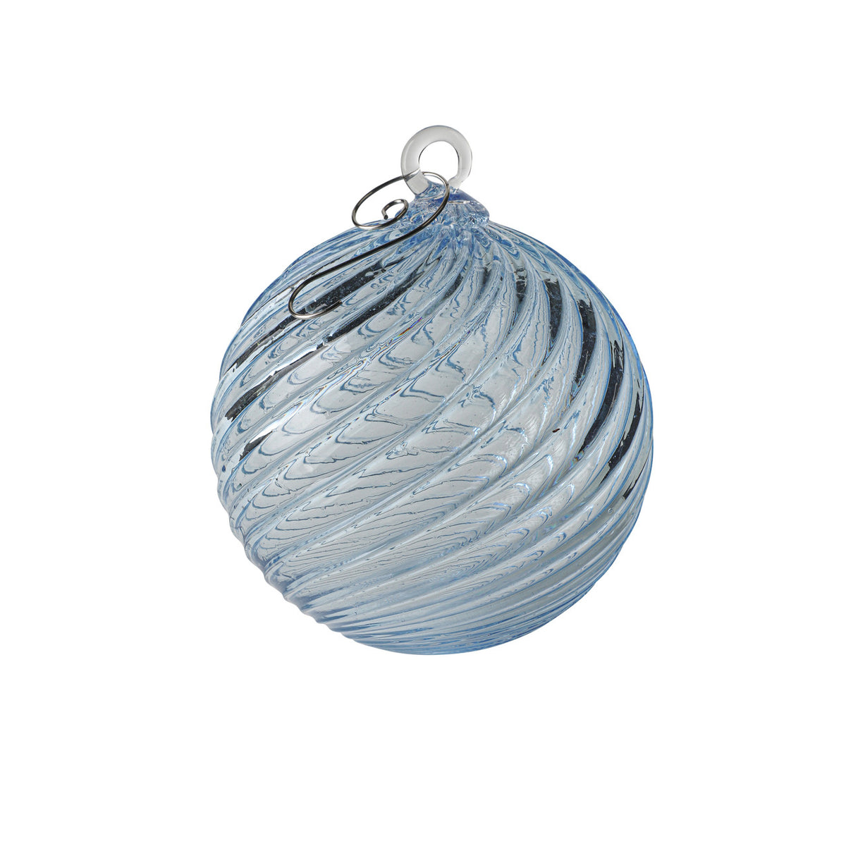 Ice Handblown Glass Ornament