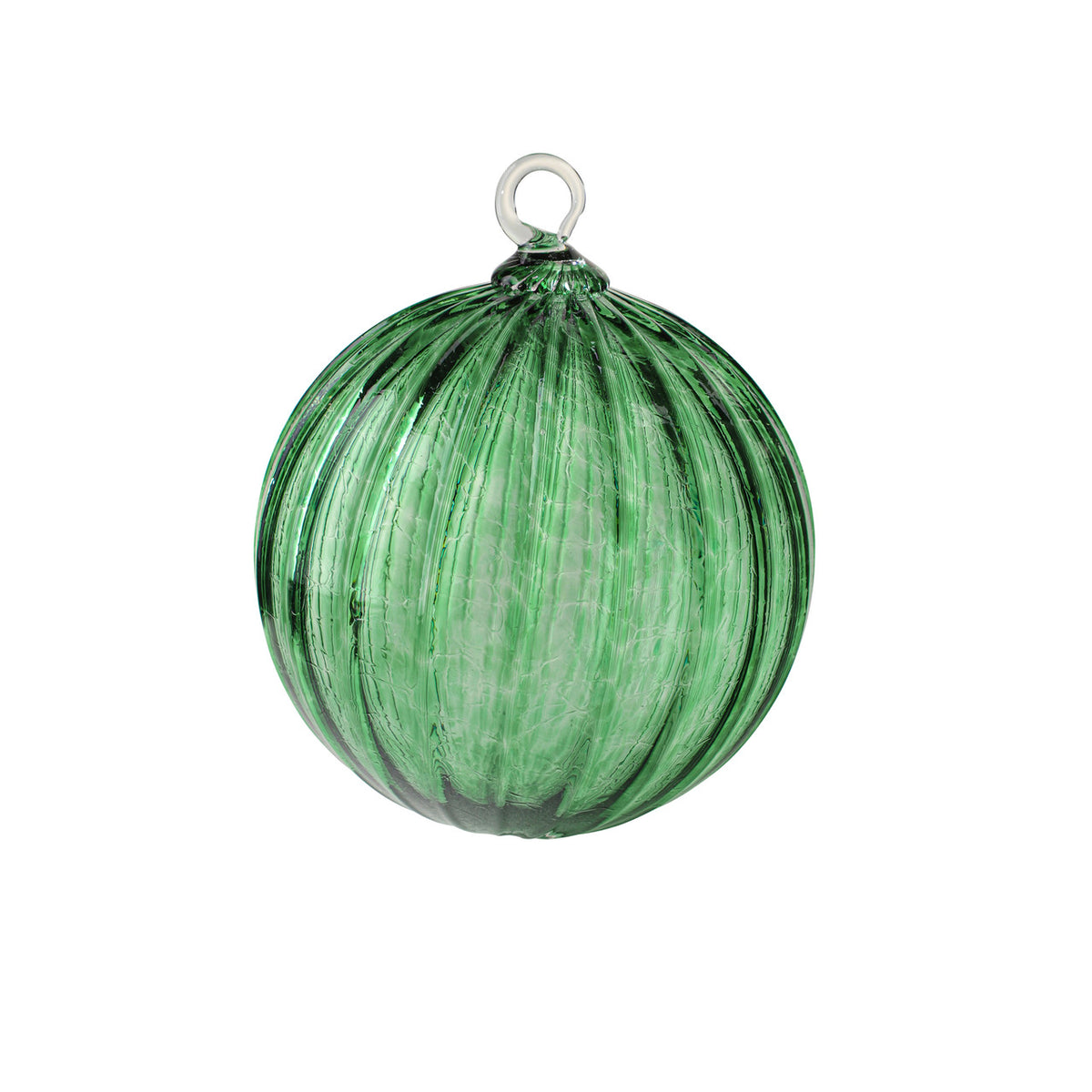 May Birthstone Handblown Glass Ornament