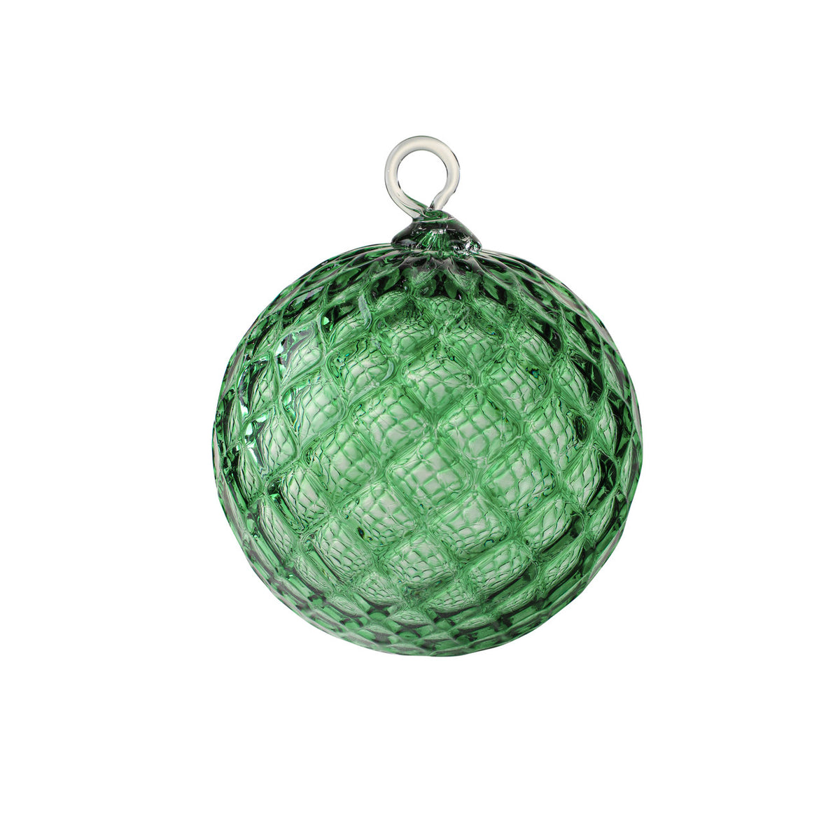 May Birthstone Handblown Glass Ornament