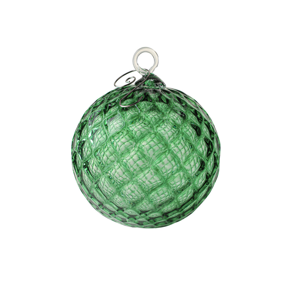 Emerald Handblown Glass Ornament