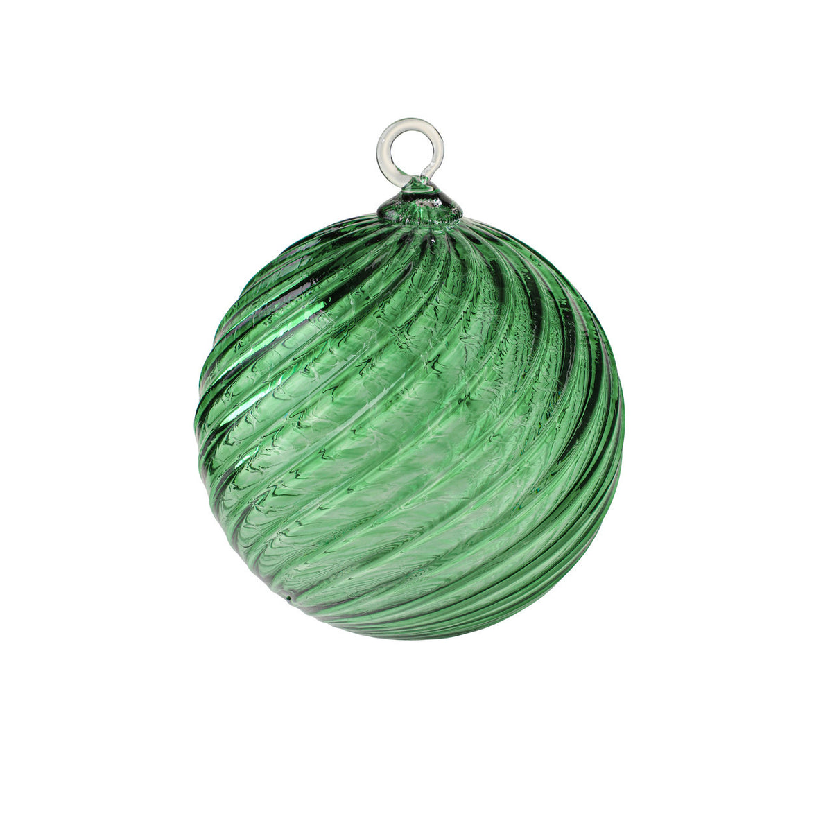 Emerald Handblown Glass Ornament