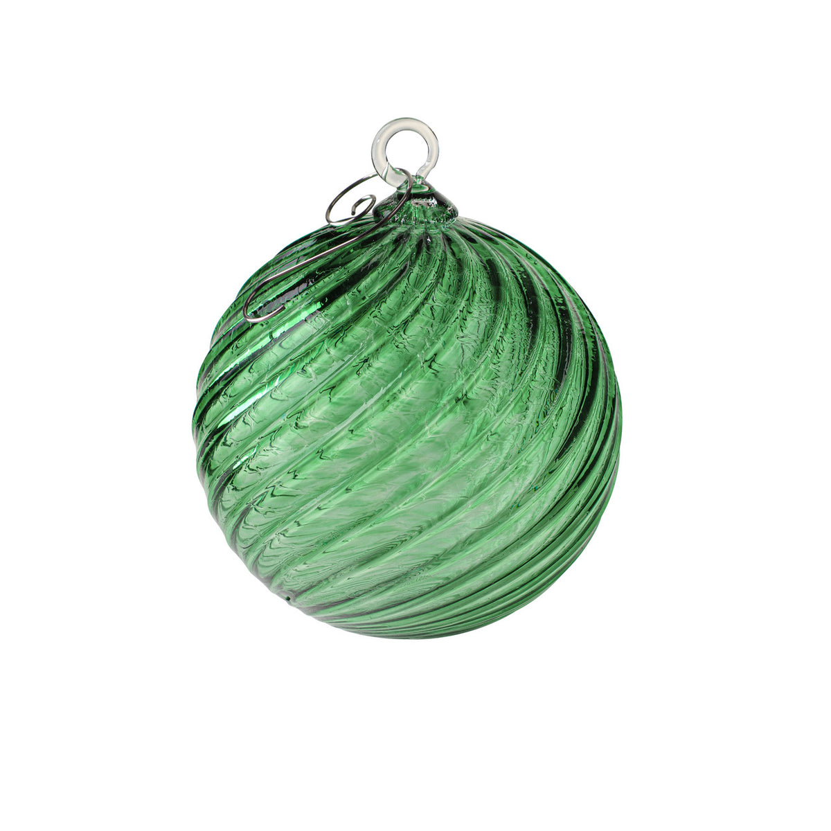 May Birthstone Handblown Glass Ornament