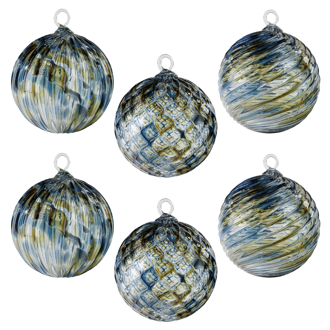 Mendocino, CA Handblown Glass Ornament