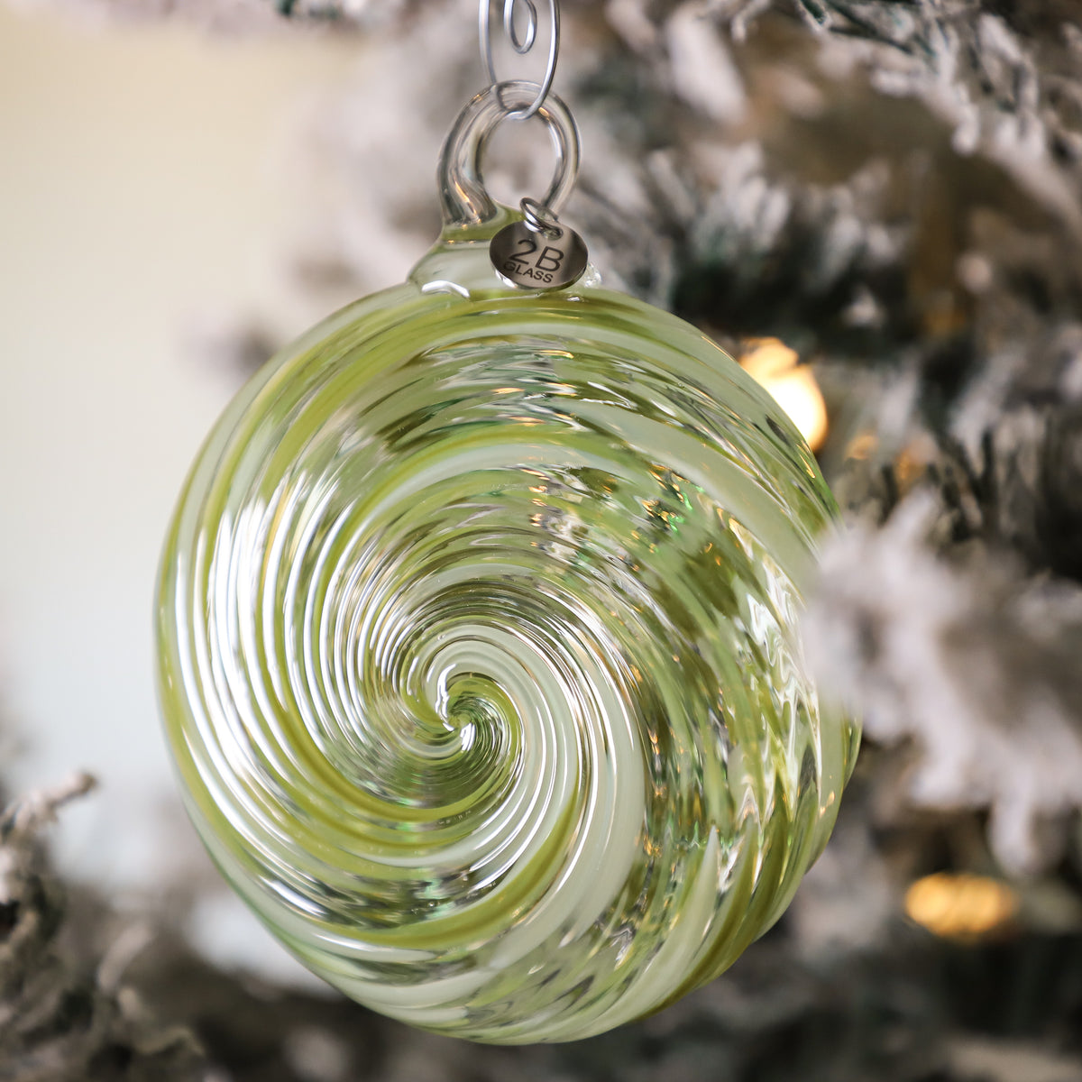 Mint Meltaways Handblown Glass Ornament