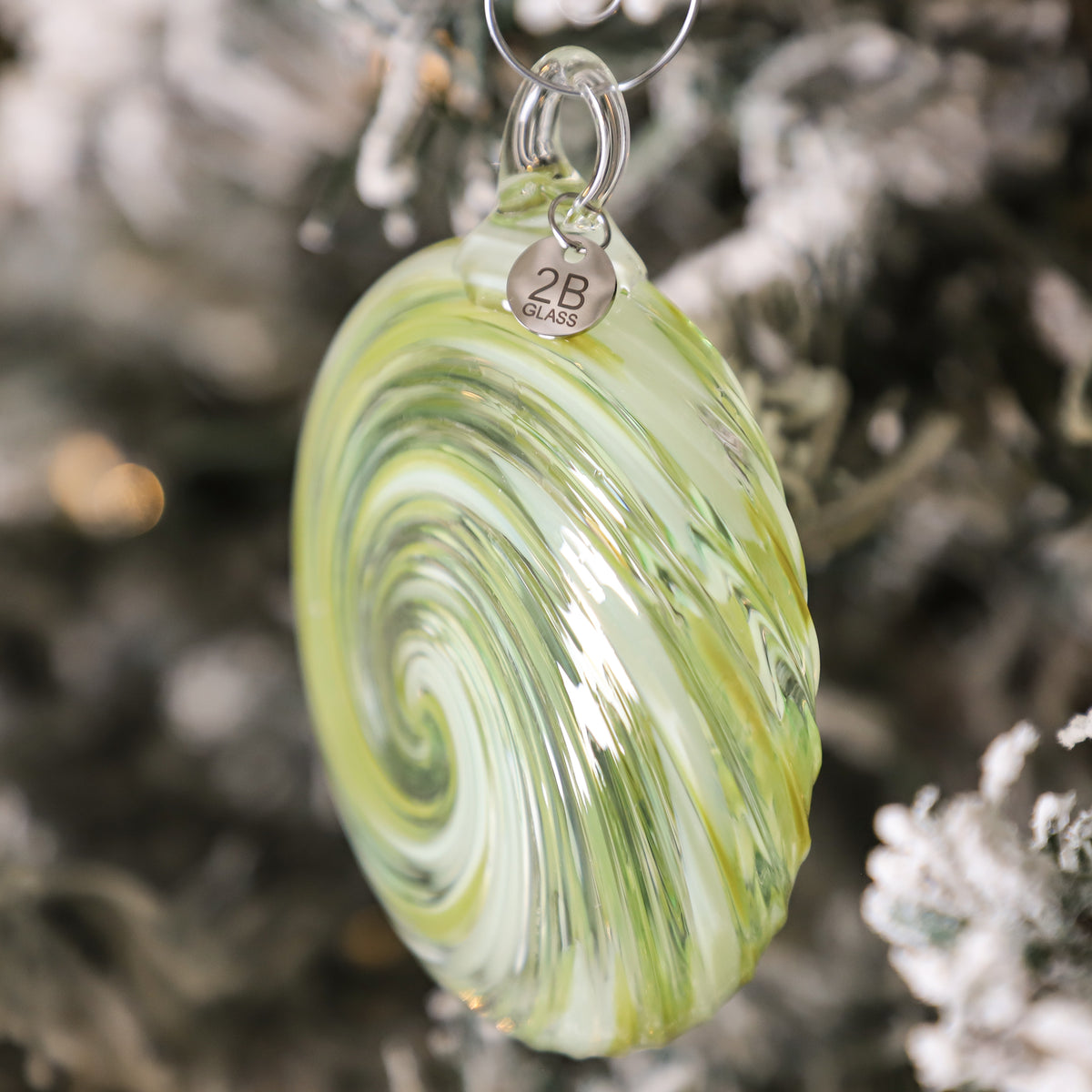 Mint Meltaways Handblown Glass Ornament