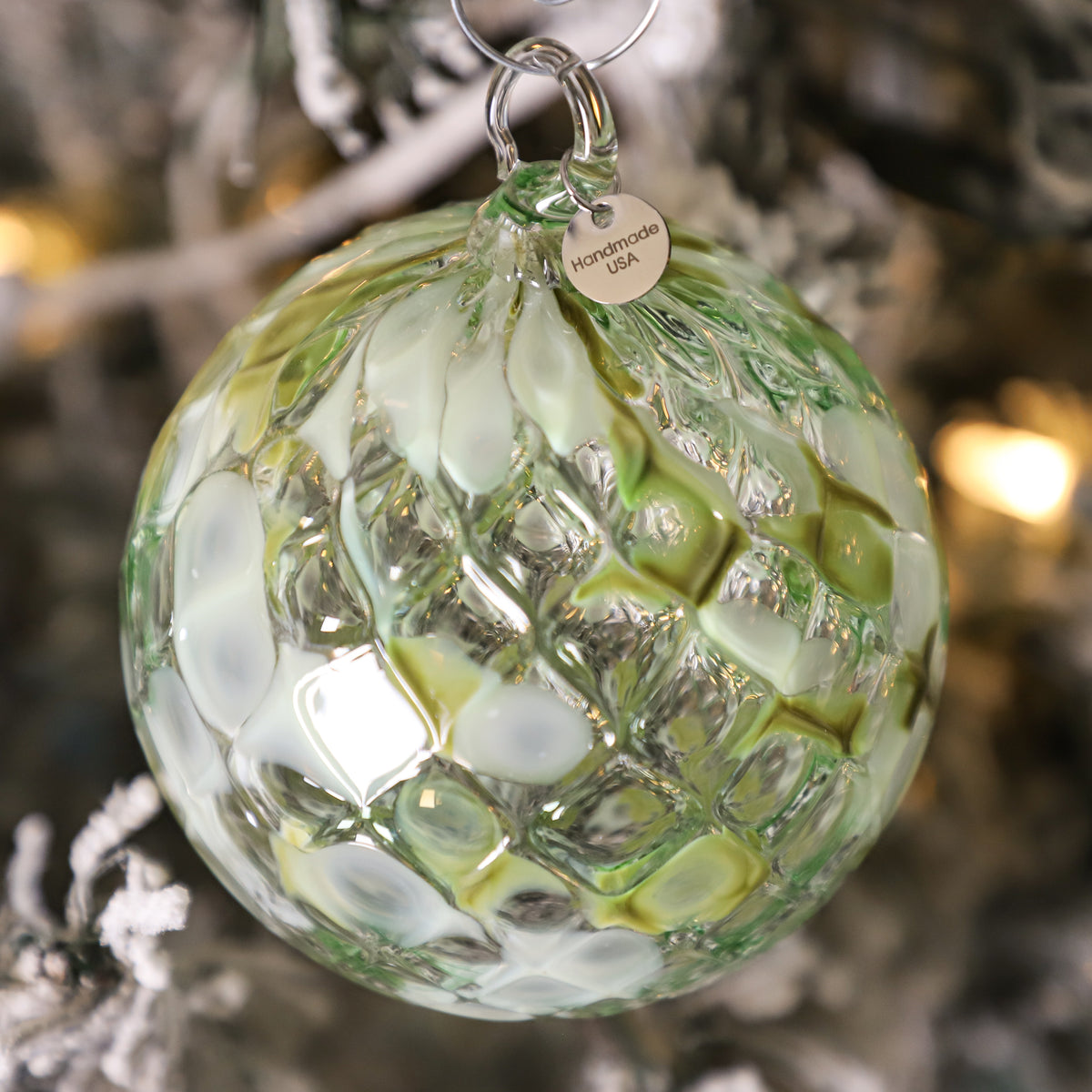 Mint Meltaways Handblown Glass Ornament