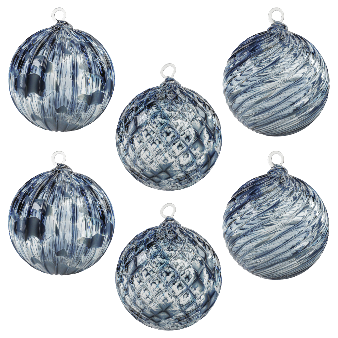 Mount Shasta, CA Handblown Glass Ornament