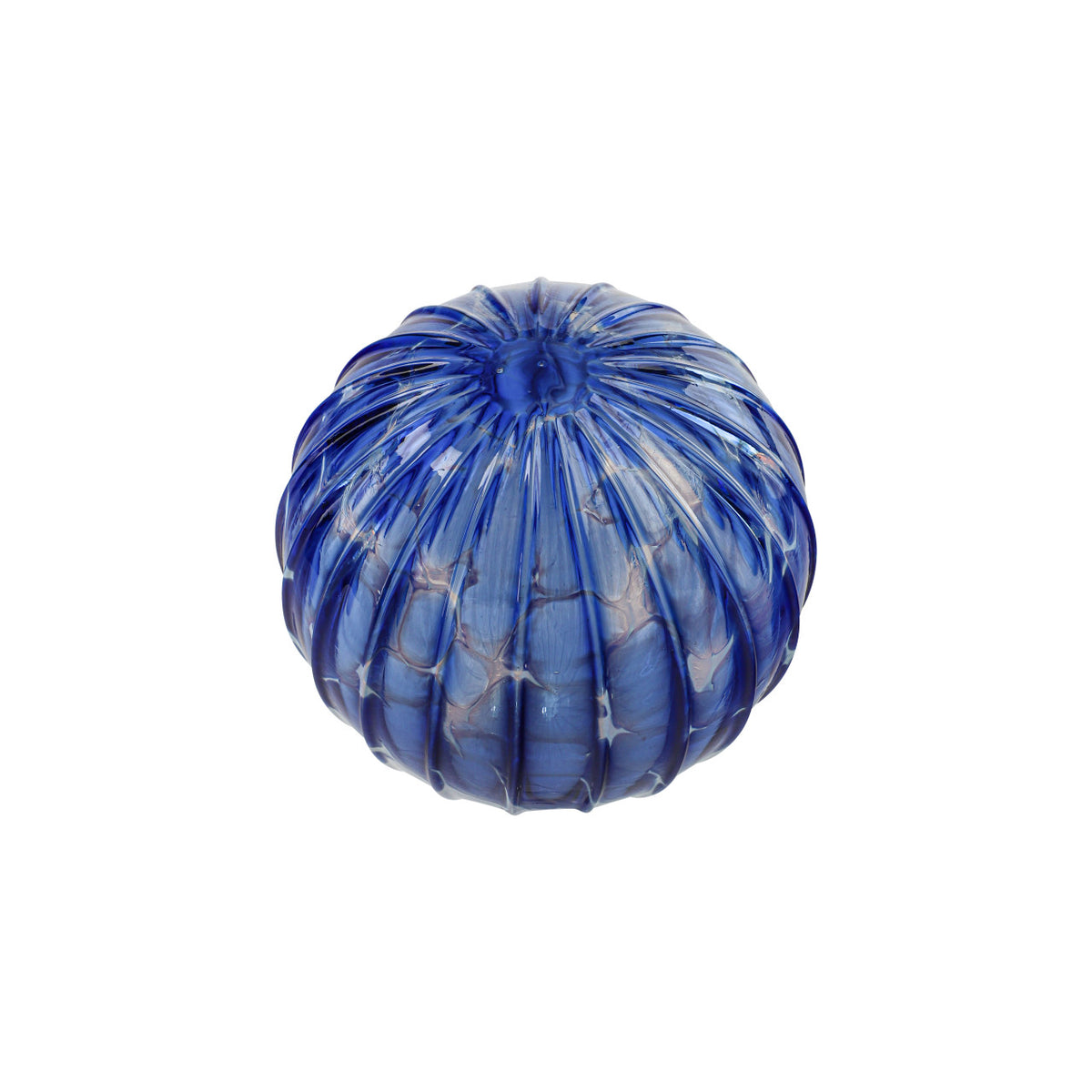 Ocean Snow Flurry Handblown Glass Ornament