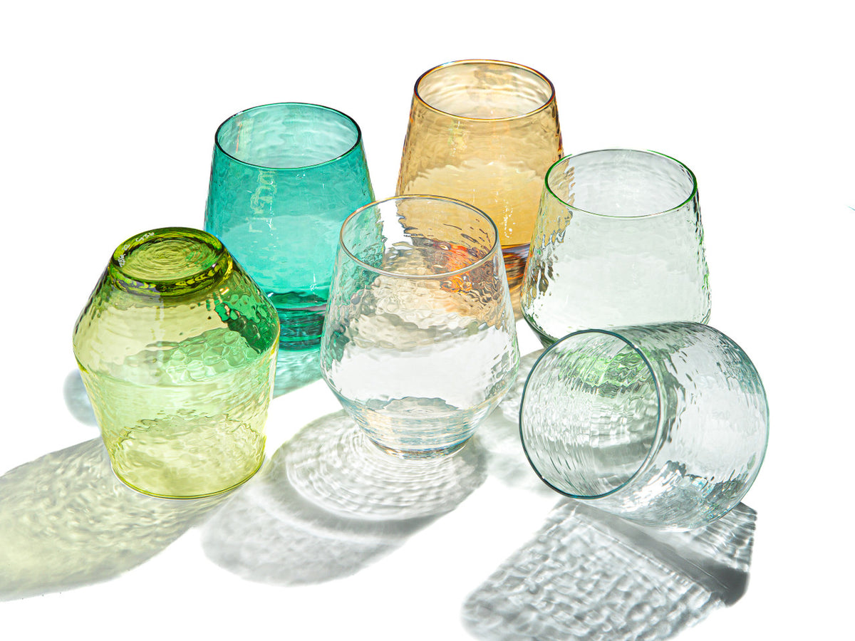 PEELED Set of 6 | Sparkling Stemless Glassware