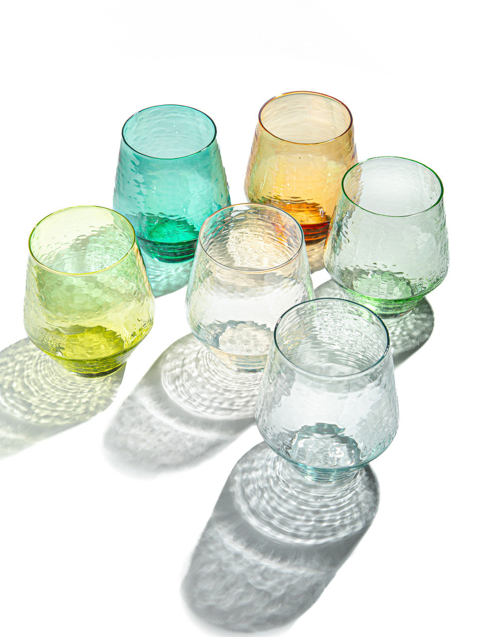 PEELED Set of 6 | Sparkling Stemless Glassware