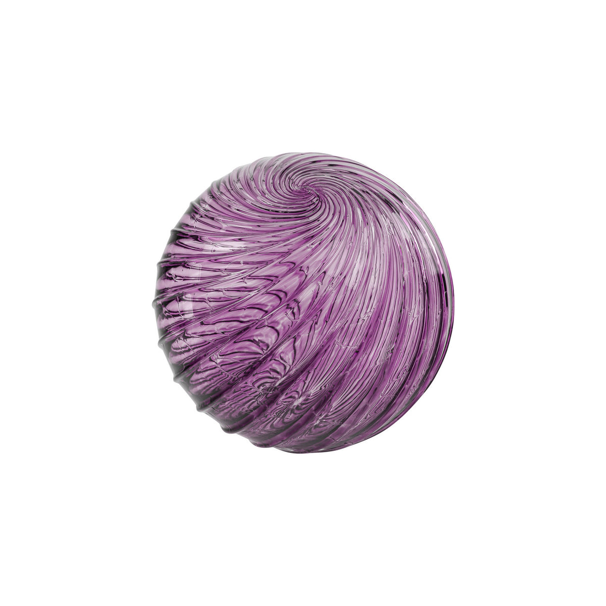 Plum Handblown Glass Ornament