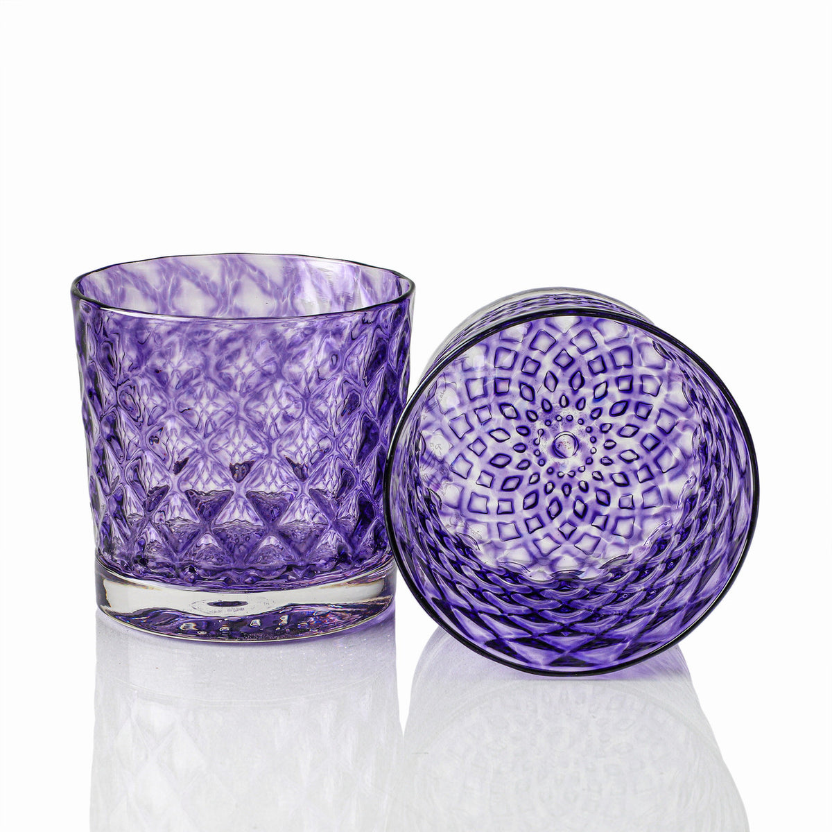 Lavender & Grape Mindala Glass Set