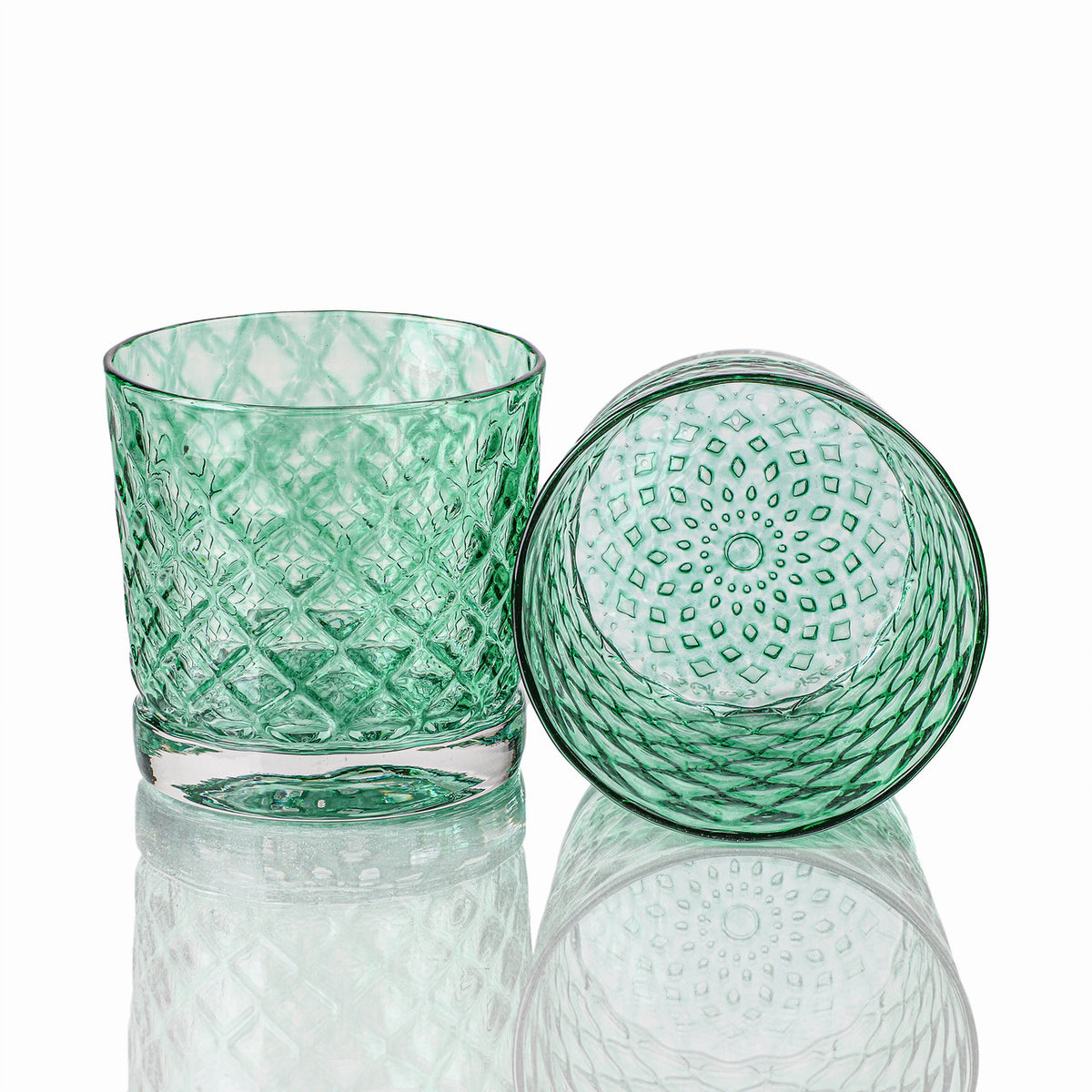 Spearmint Mindala Glass
