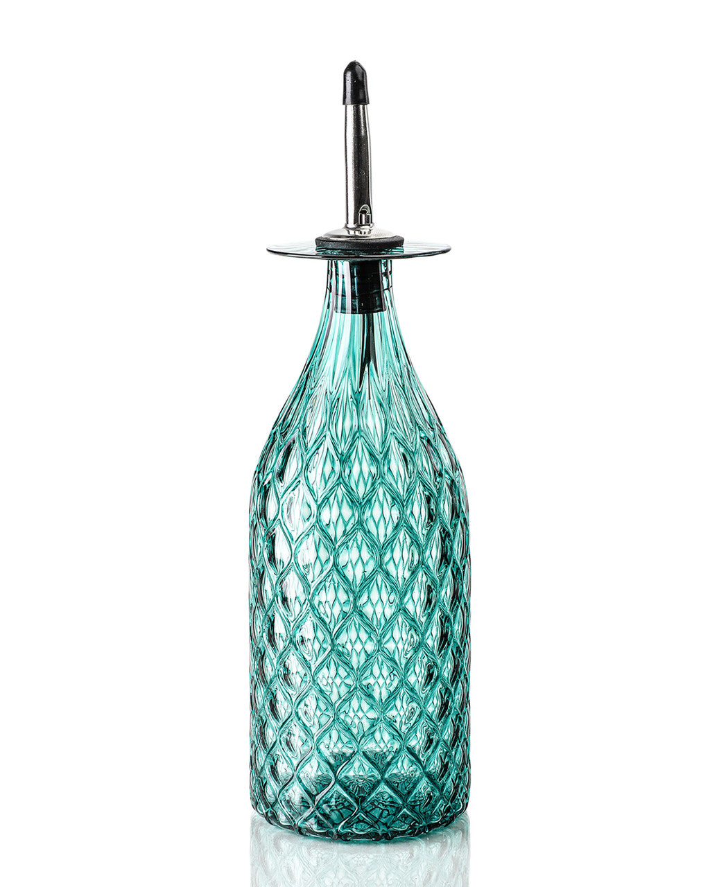 Sea Green Diamond Cut Bottle