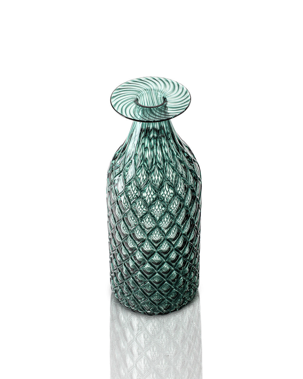 Deep Pine Diamond Cut Bottle