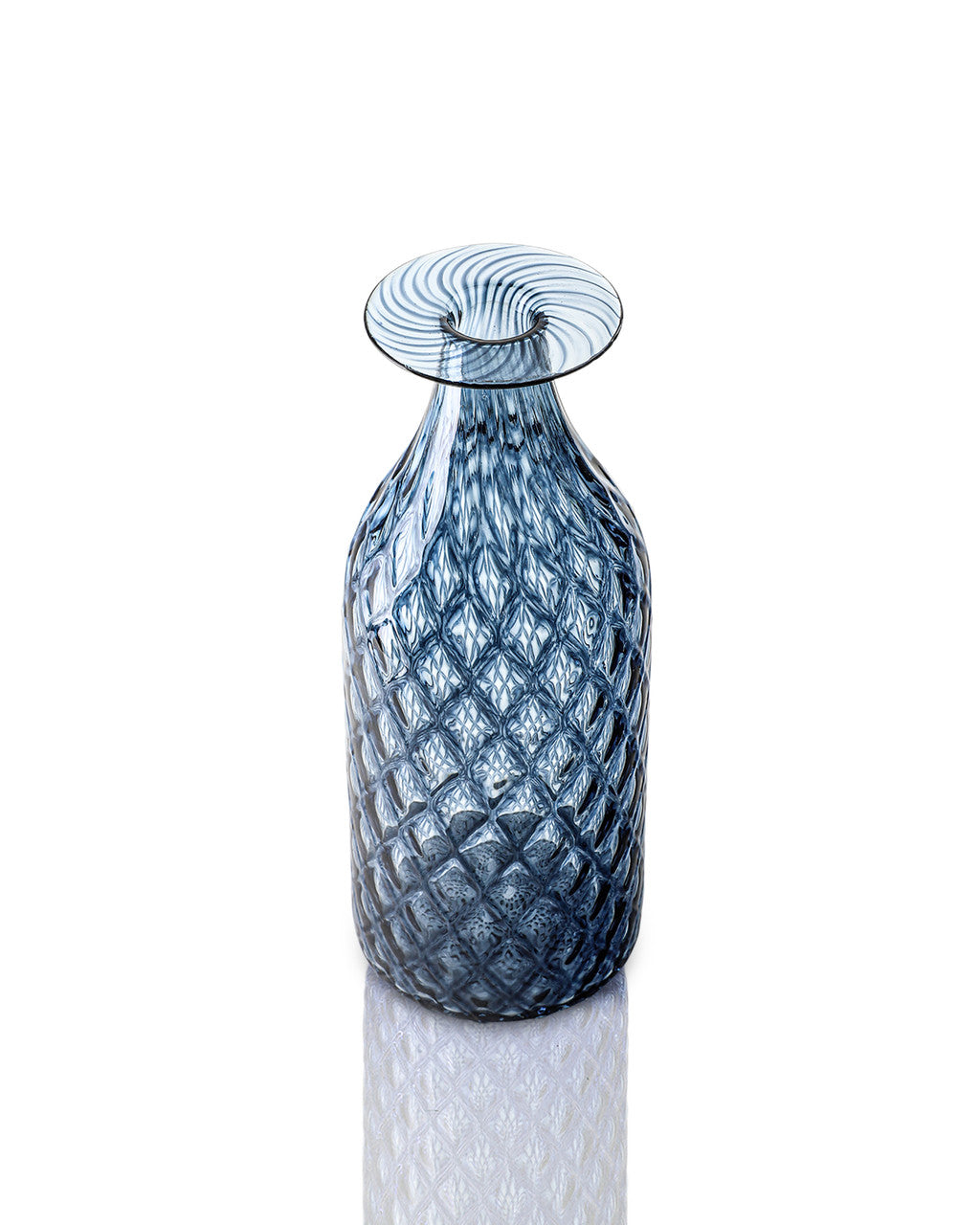Slate Blue Diamond Cut Bottle