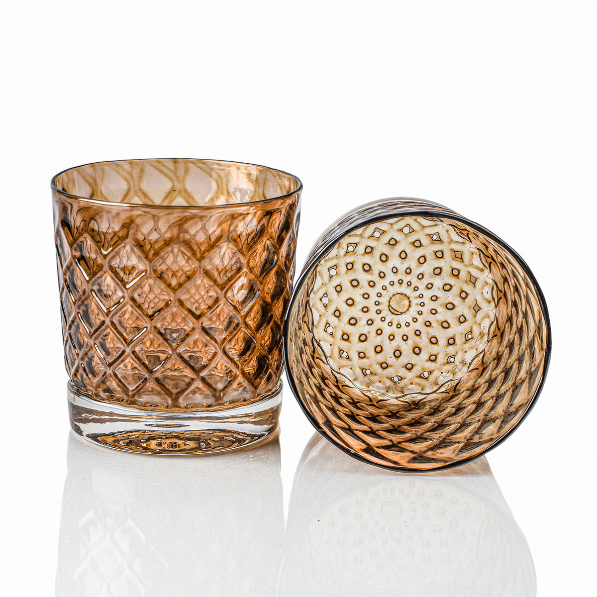 Light Brown Sugar Mindala Glass