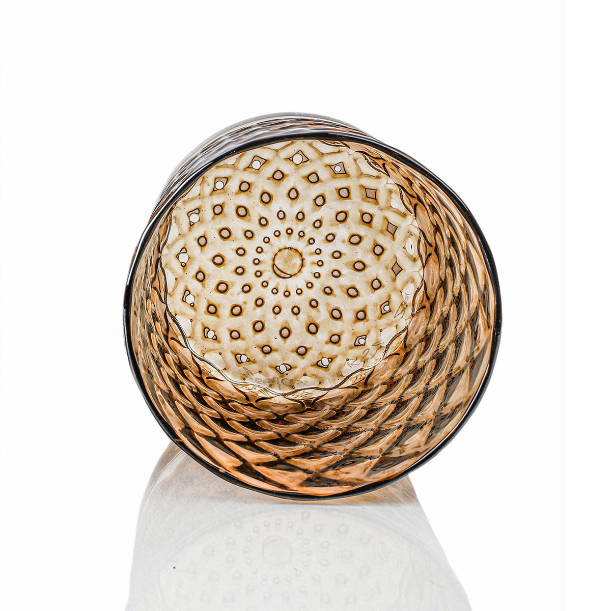 Light Brown Sugar Mindala Glass