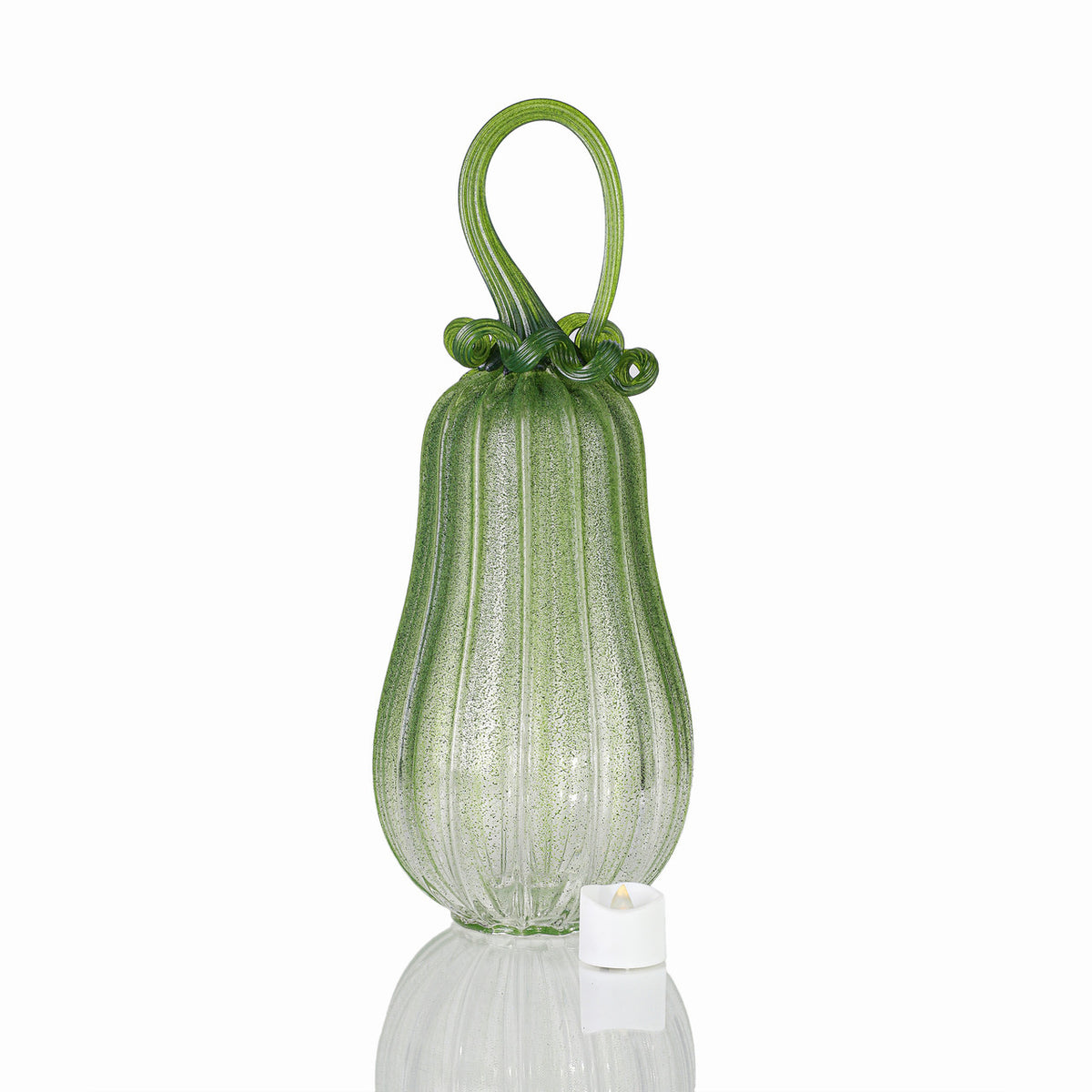 Mythic Meadows Textured Pumpkin w/Tealight