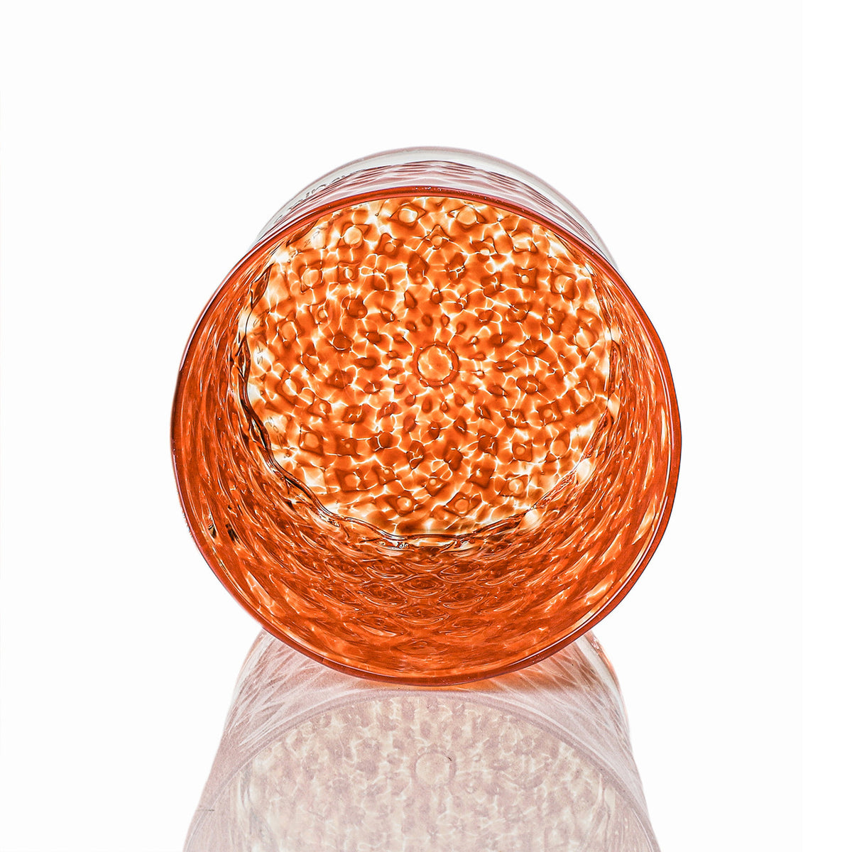 Candy Apple Red & Pink Lemonade Mindala Glass Set