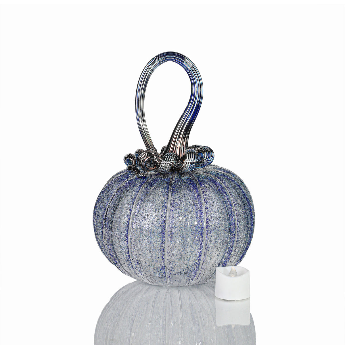 Spellbound Textured Pumpkin w/Tealight