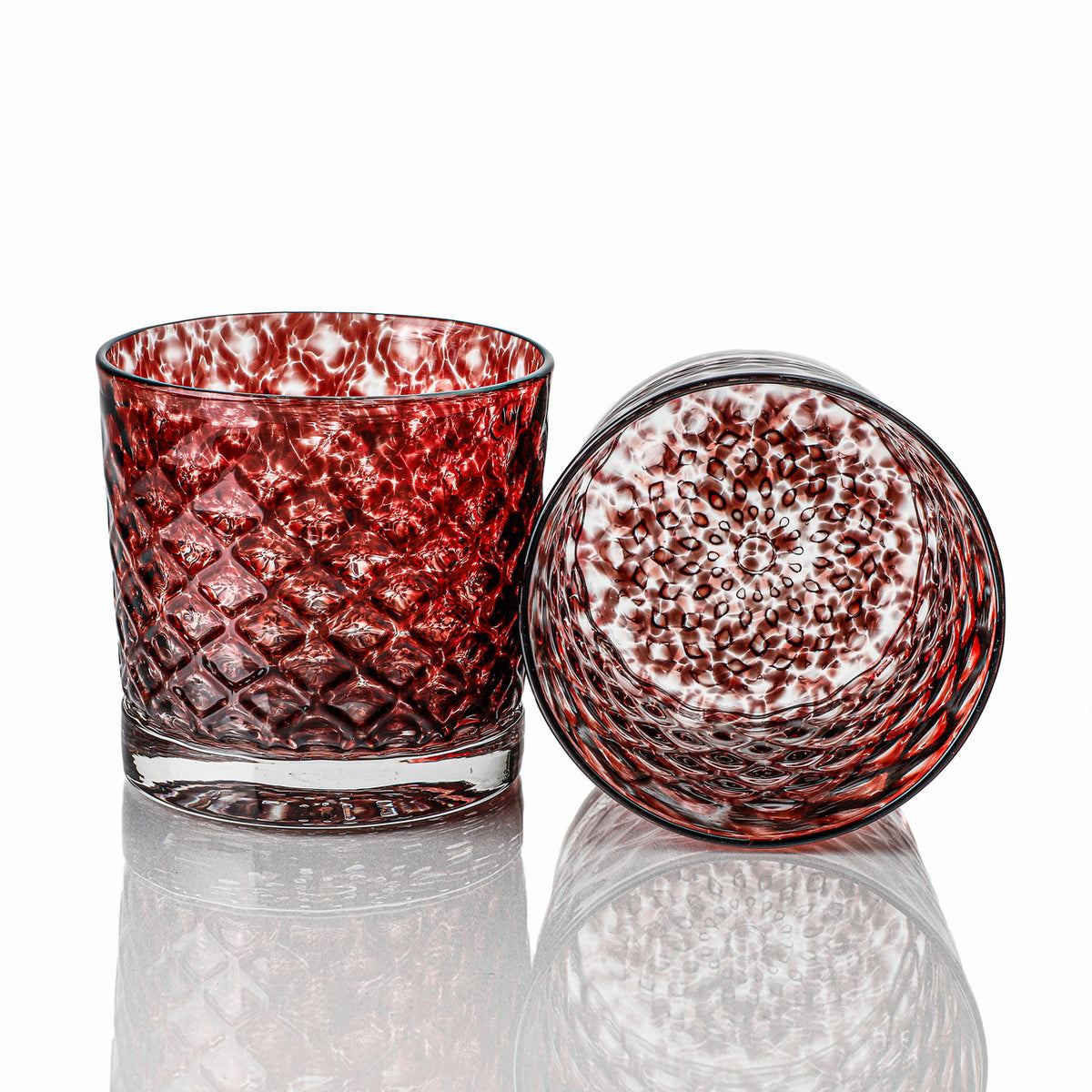 Black Cherry Mindala Glass