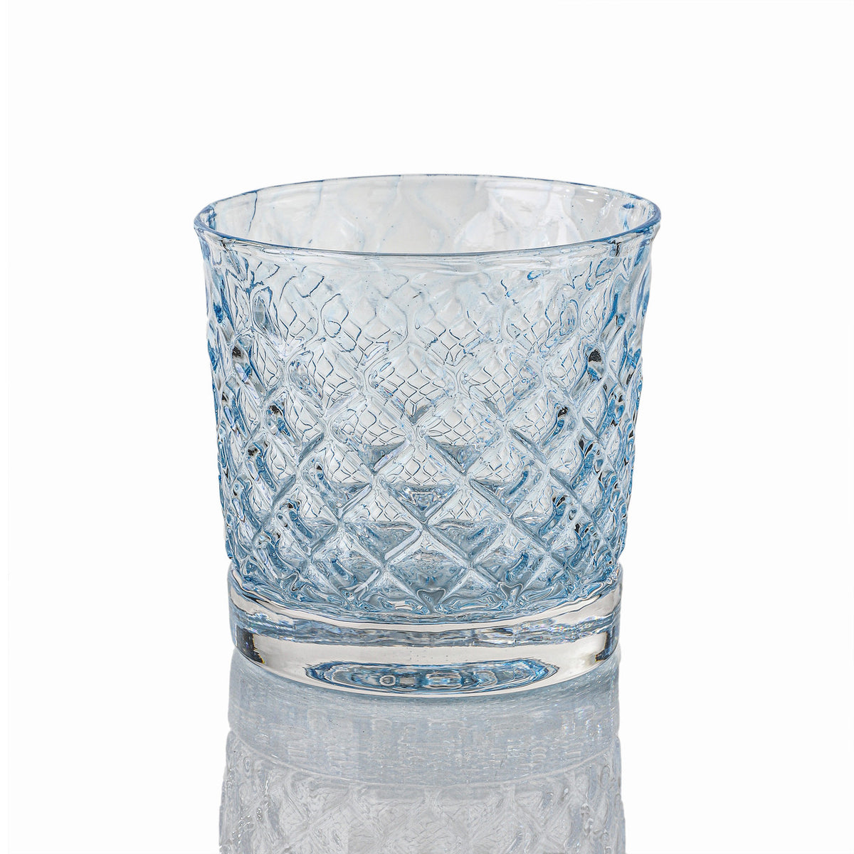 Ice & Slate Blue Mindala Glass Set
