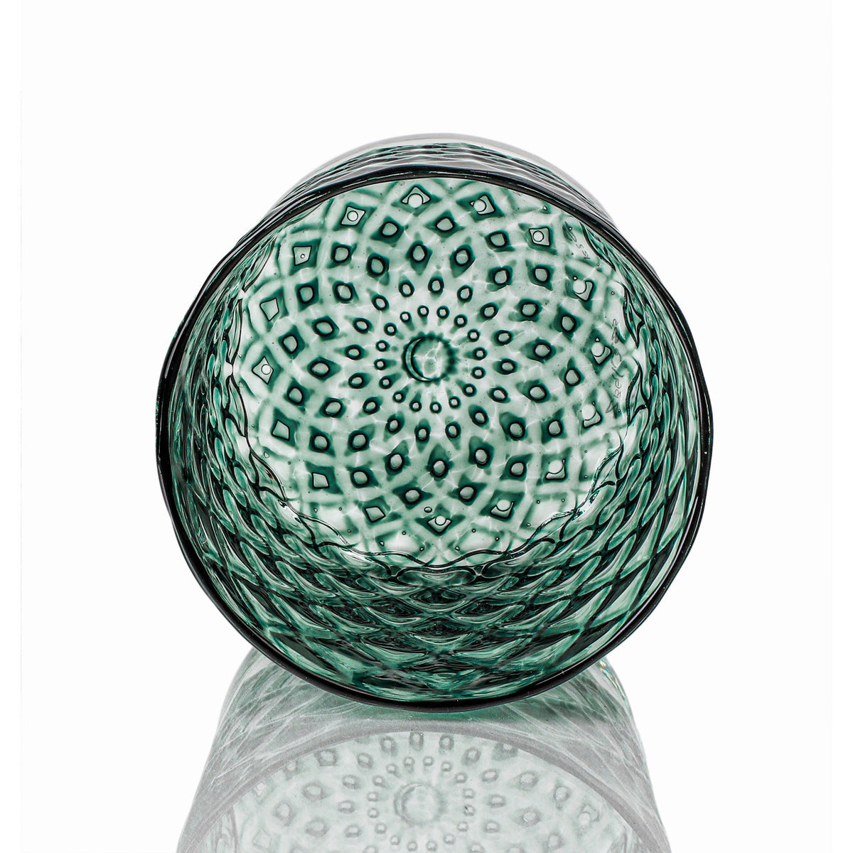 Deep Pine Mindala Glass