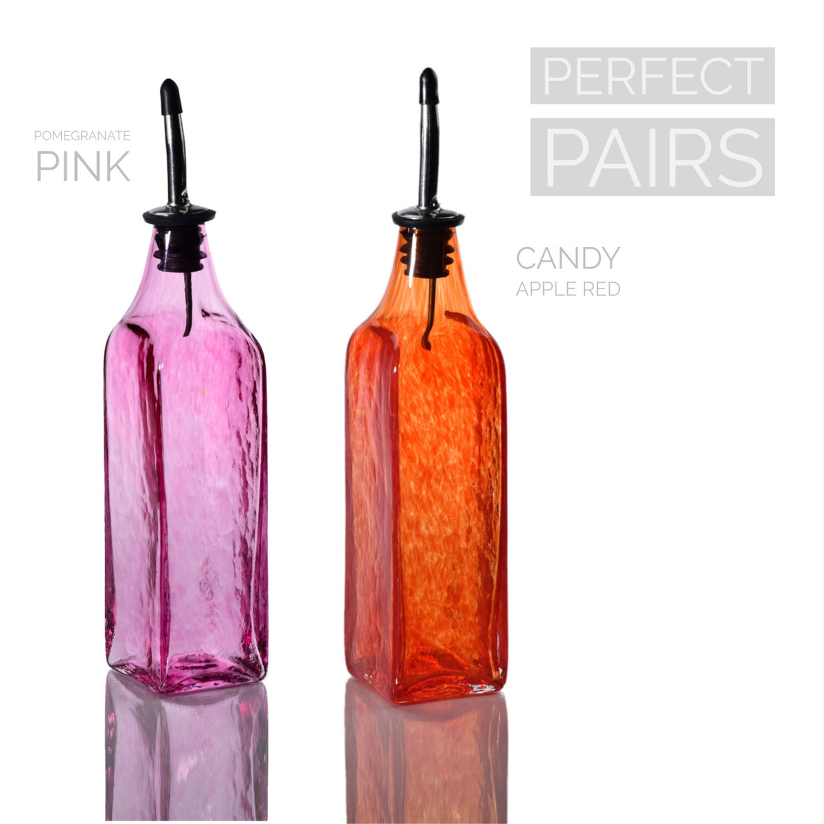 Pomegranate Pink &amp; Candy Apple Red Single-Tone Bottle Set