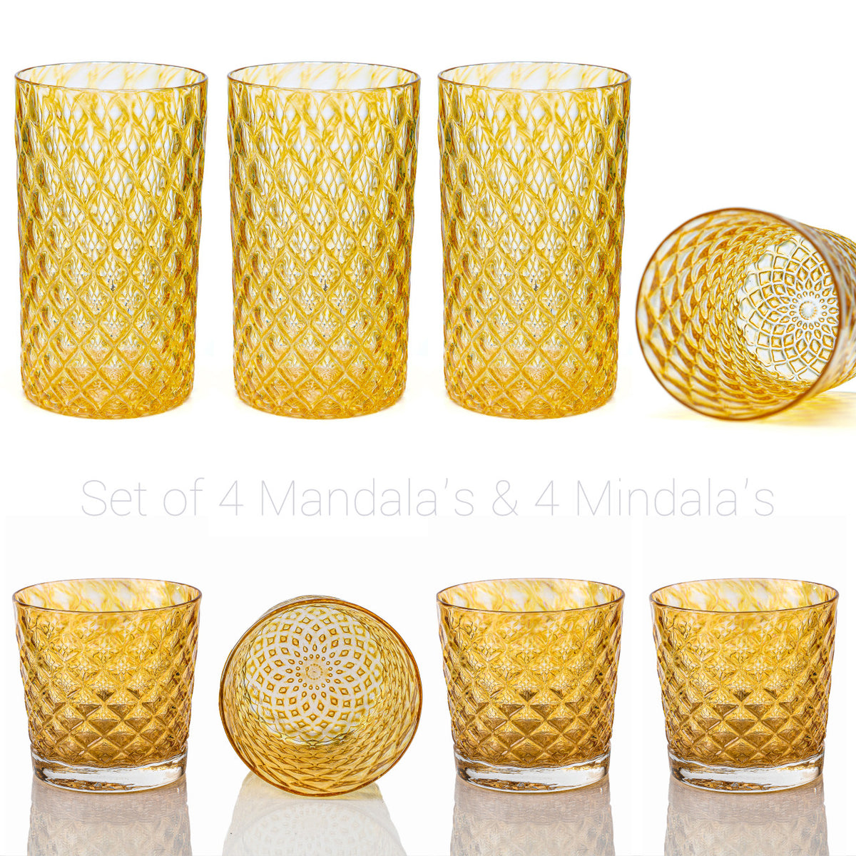 Pineapple Mandala Glass