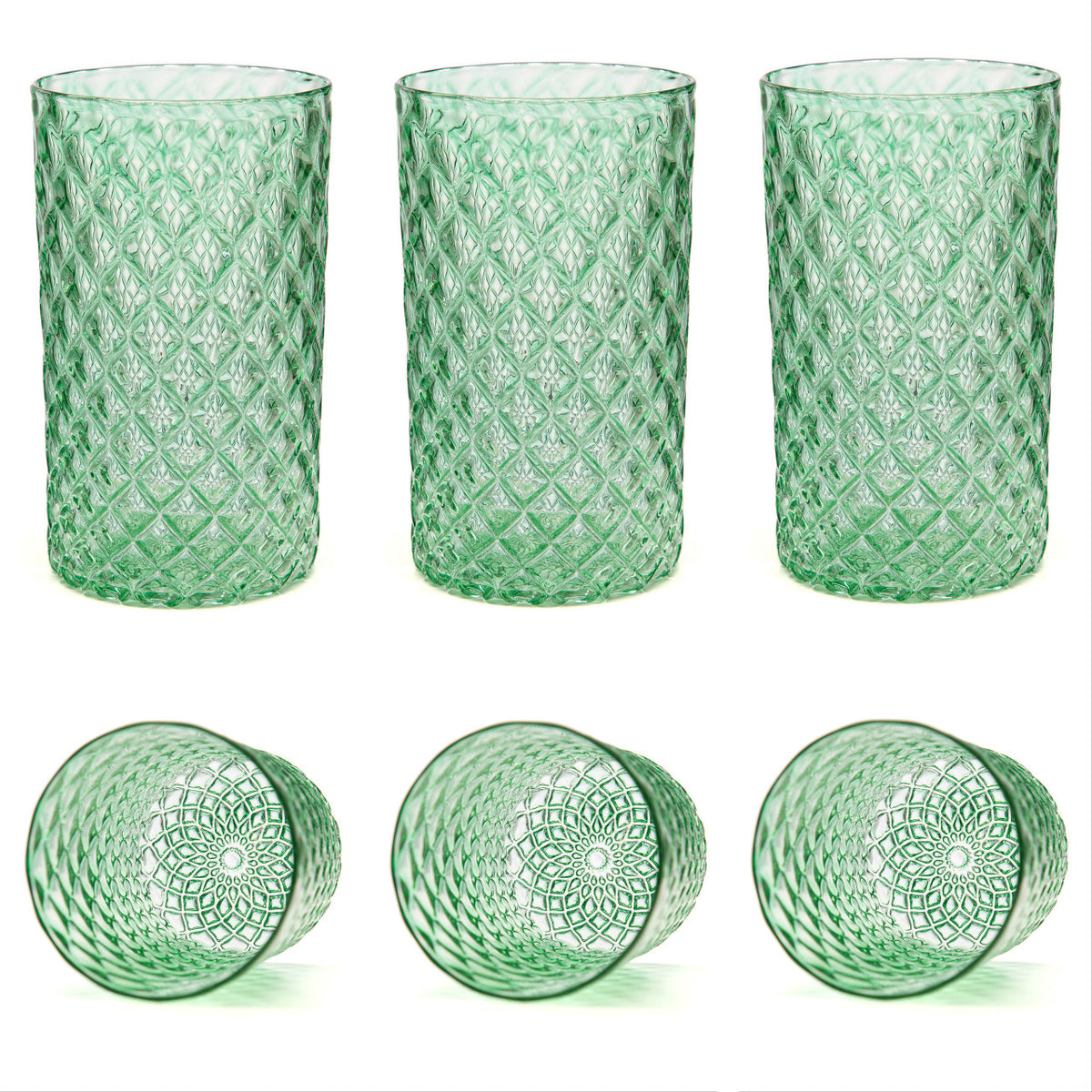 Spearmint Mandala Glass