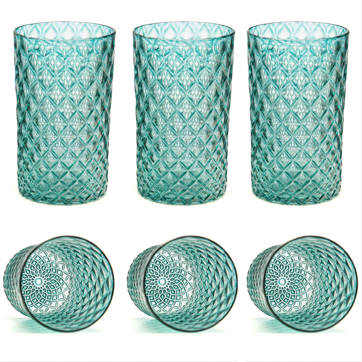 Sea Green Mandala Glass