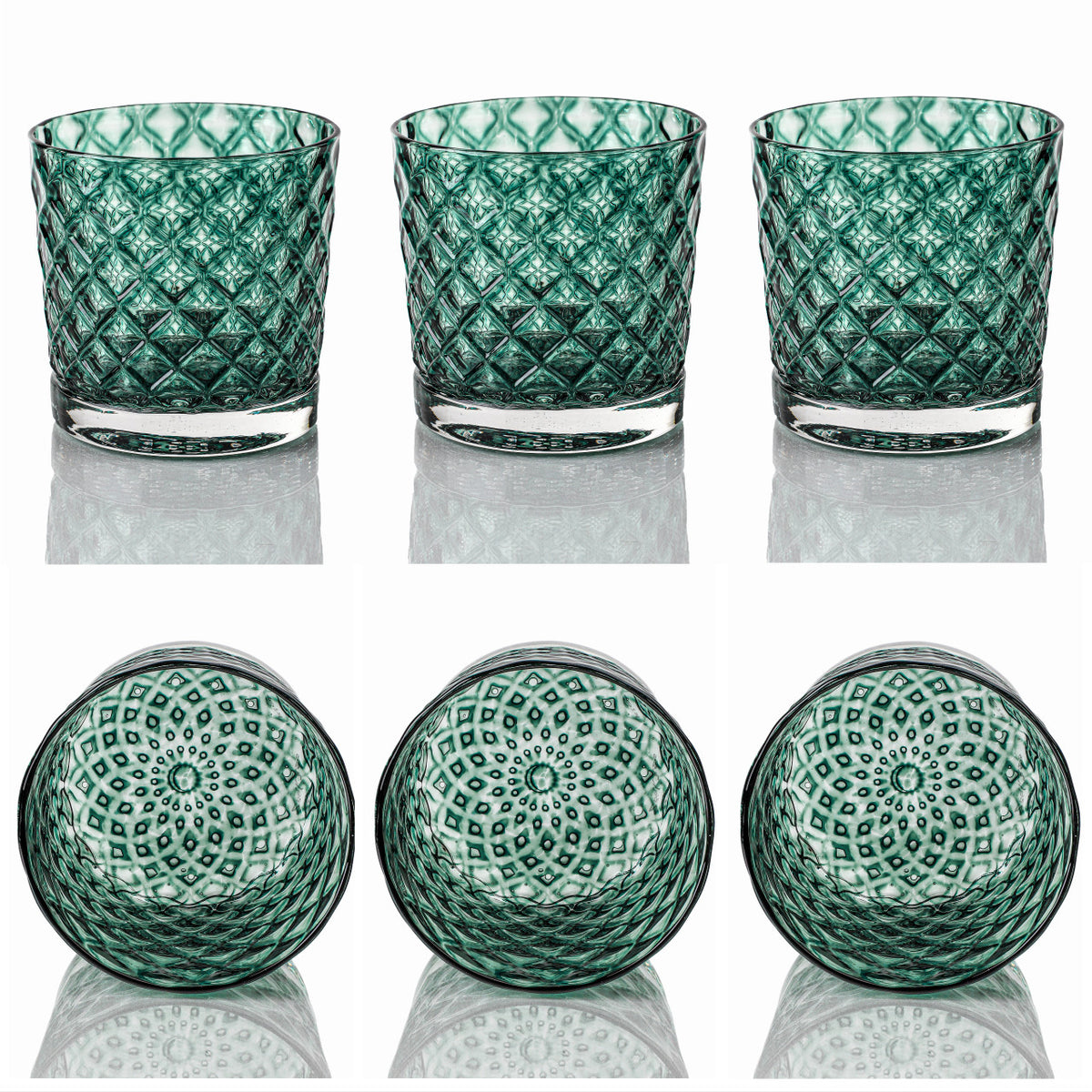 Deep Pine Mindala Glass