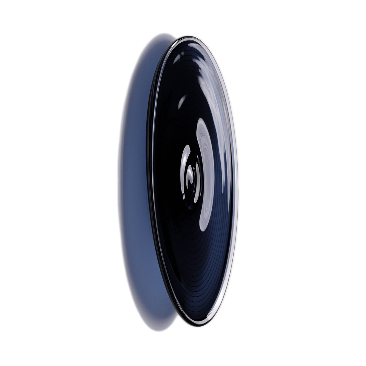 Slate Blue Spiral Rondel