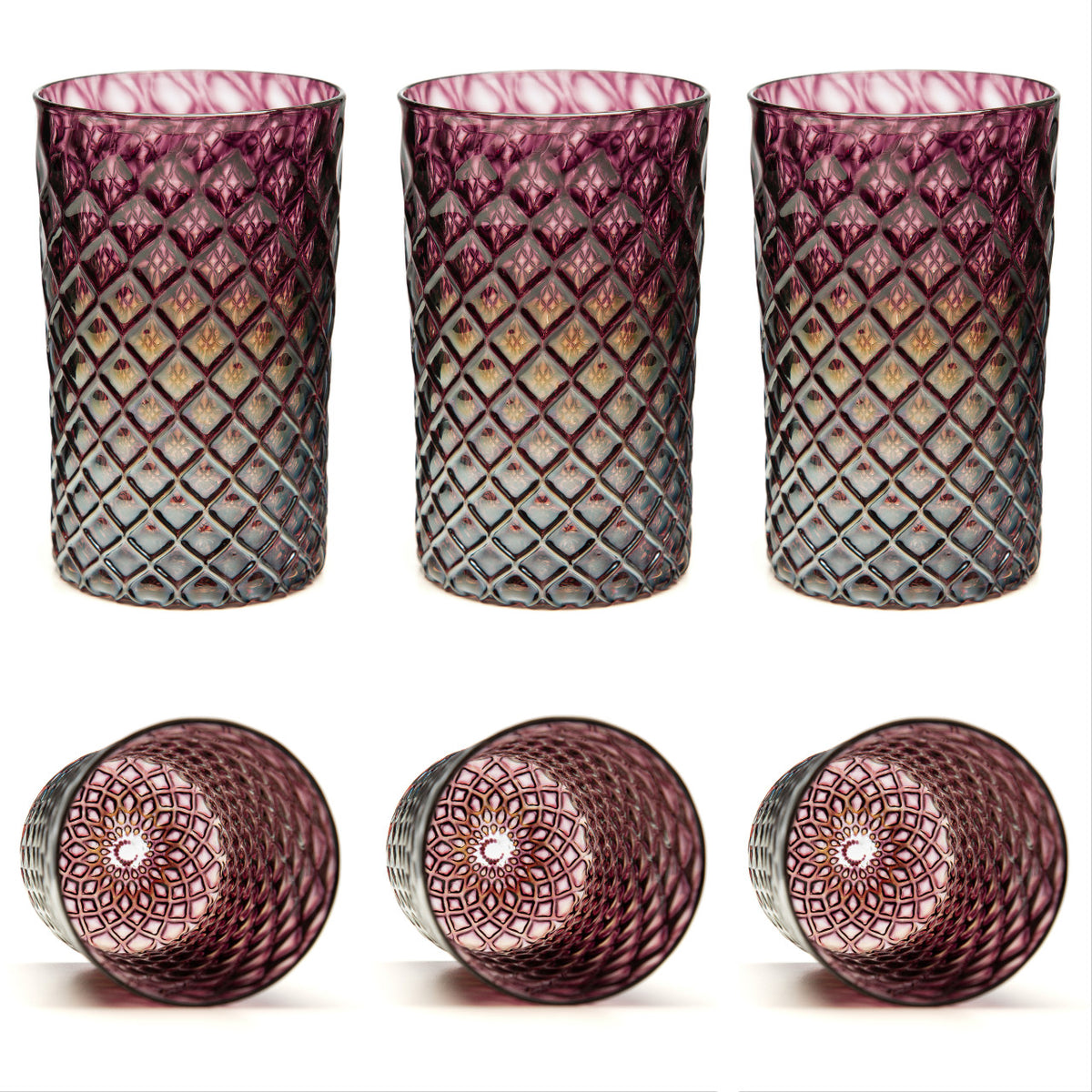 Bordeaux Mandala Glass