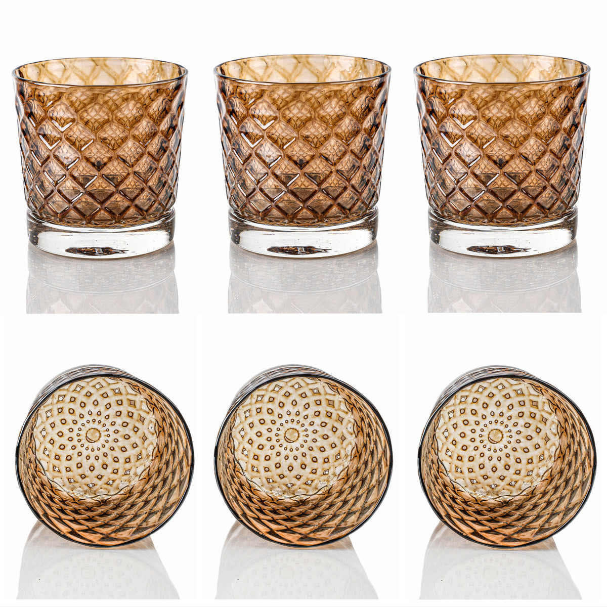 Light Brown Sugar Mindala Glass