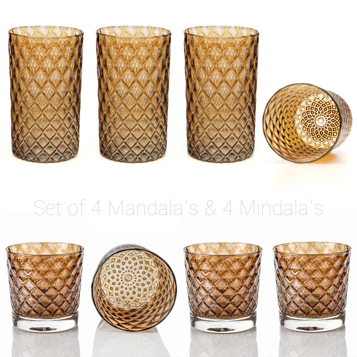 Light Brown Sugar Mandala Glass