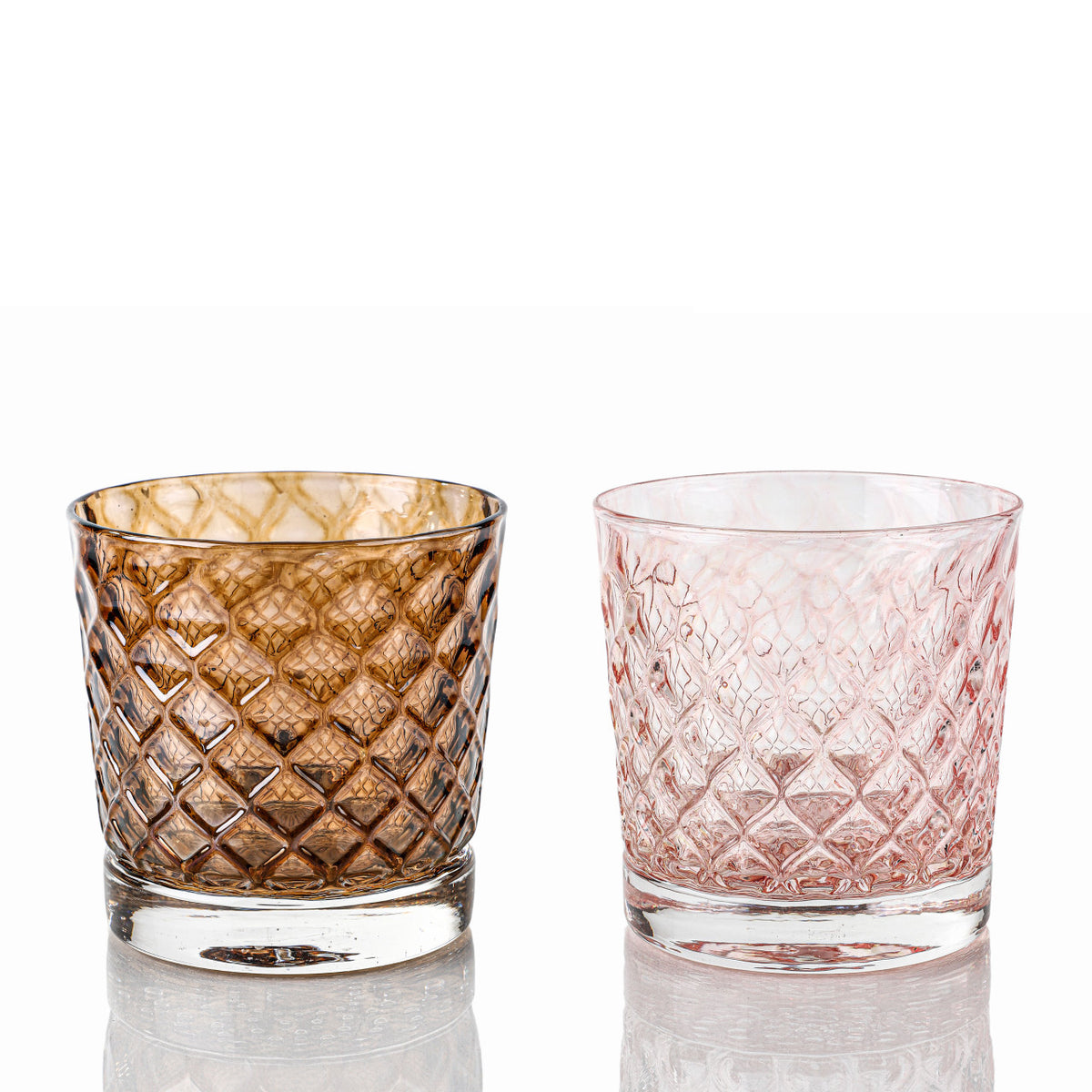 Light Brown Sugar Mindala Glass