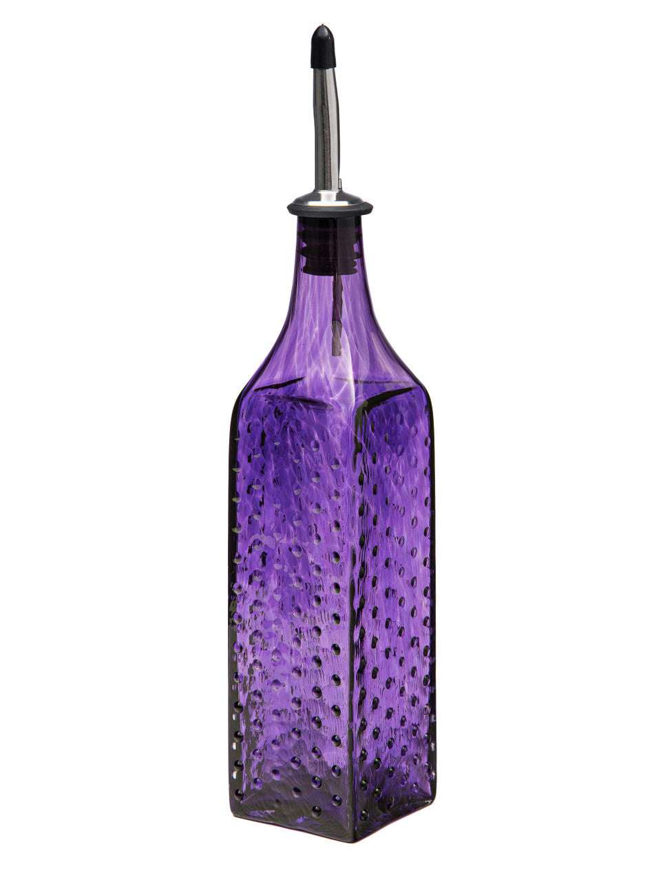 Grape Hobnail Handblown Bottle