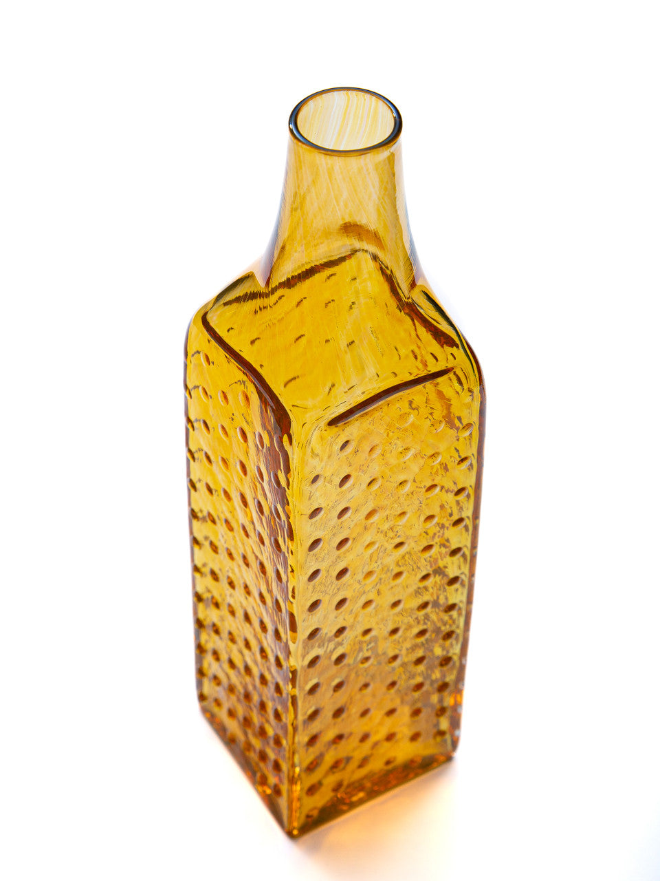 Pineapple Hobnail Handblown Bottle