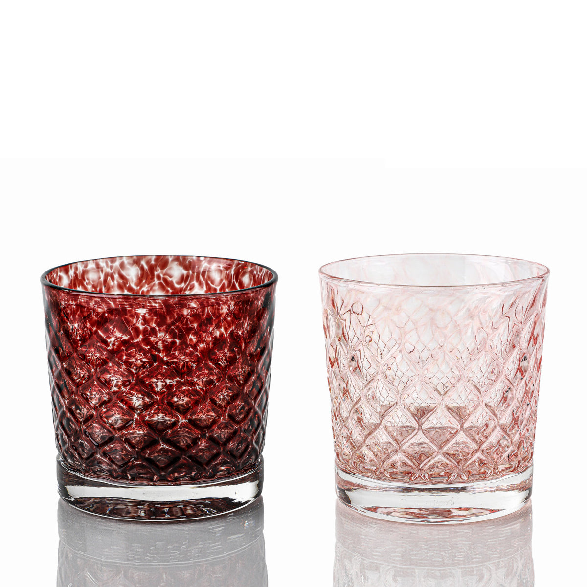 Black Cherry & Pink Lemonade Mindala Glass Set