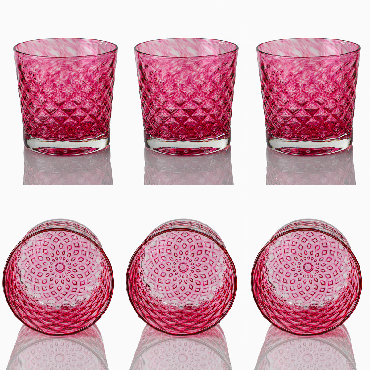 Raspberry Mindala Glass