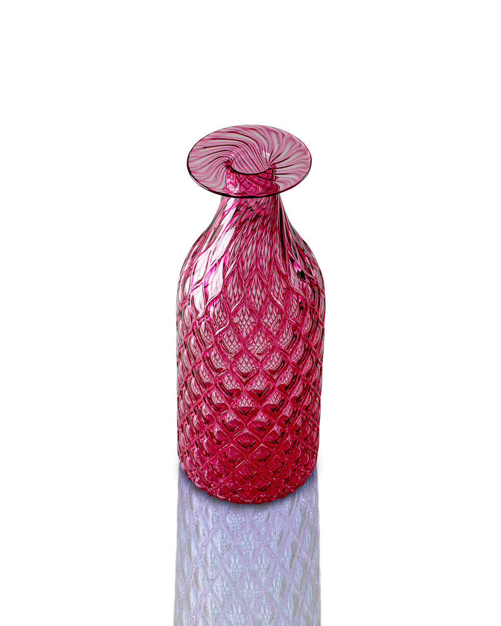 Raspberry Diamond Cut Bottle