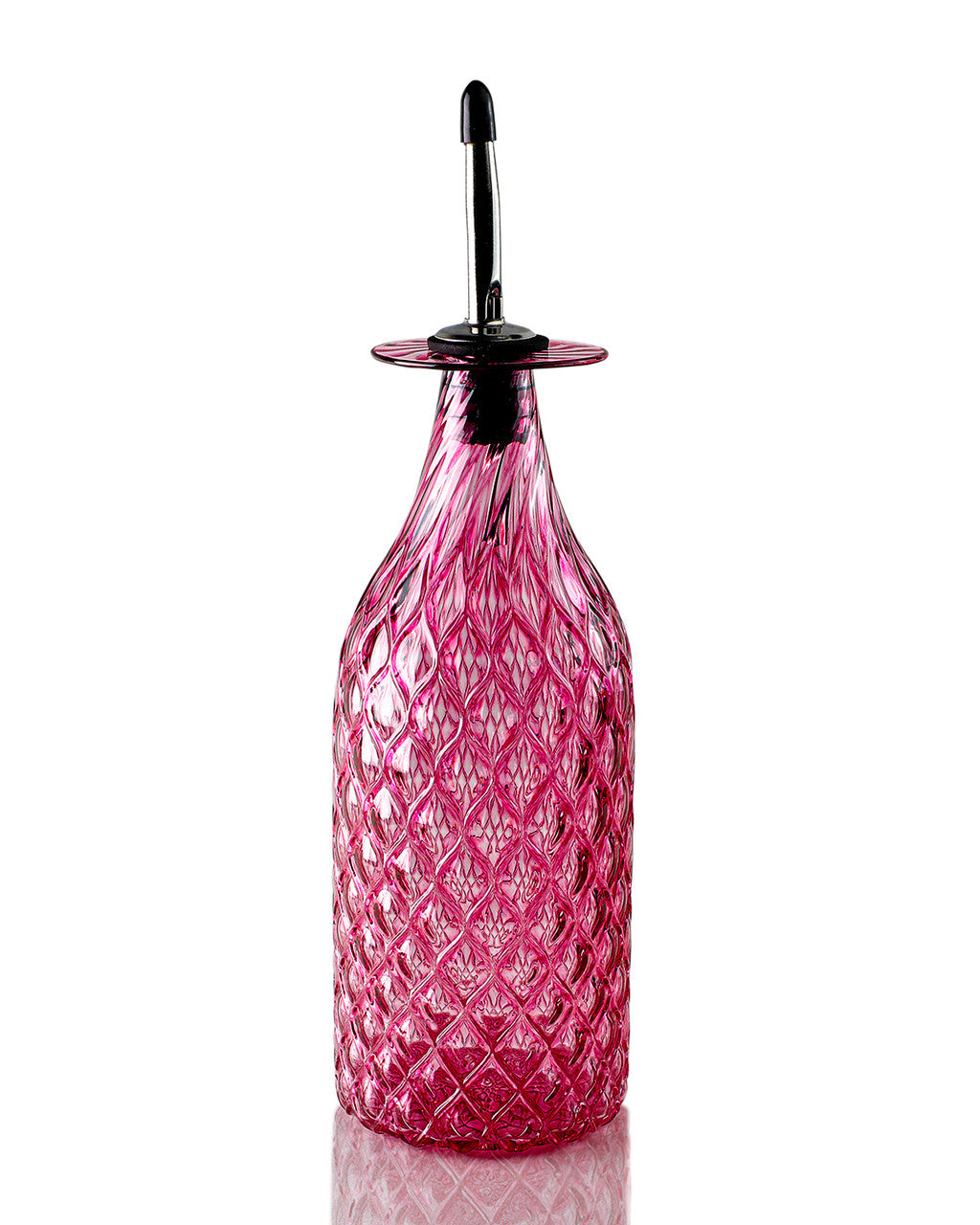 Raspberry Diamond Cut Bottle