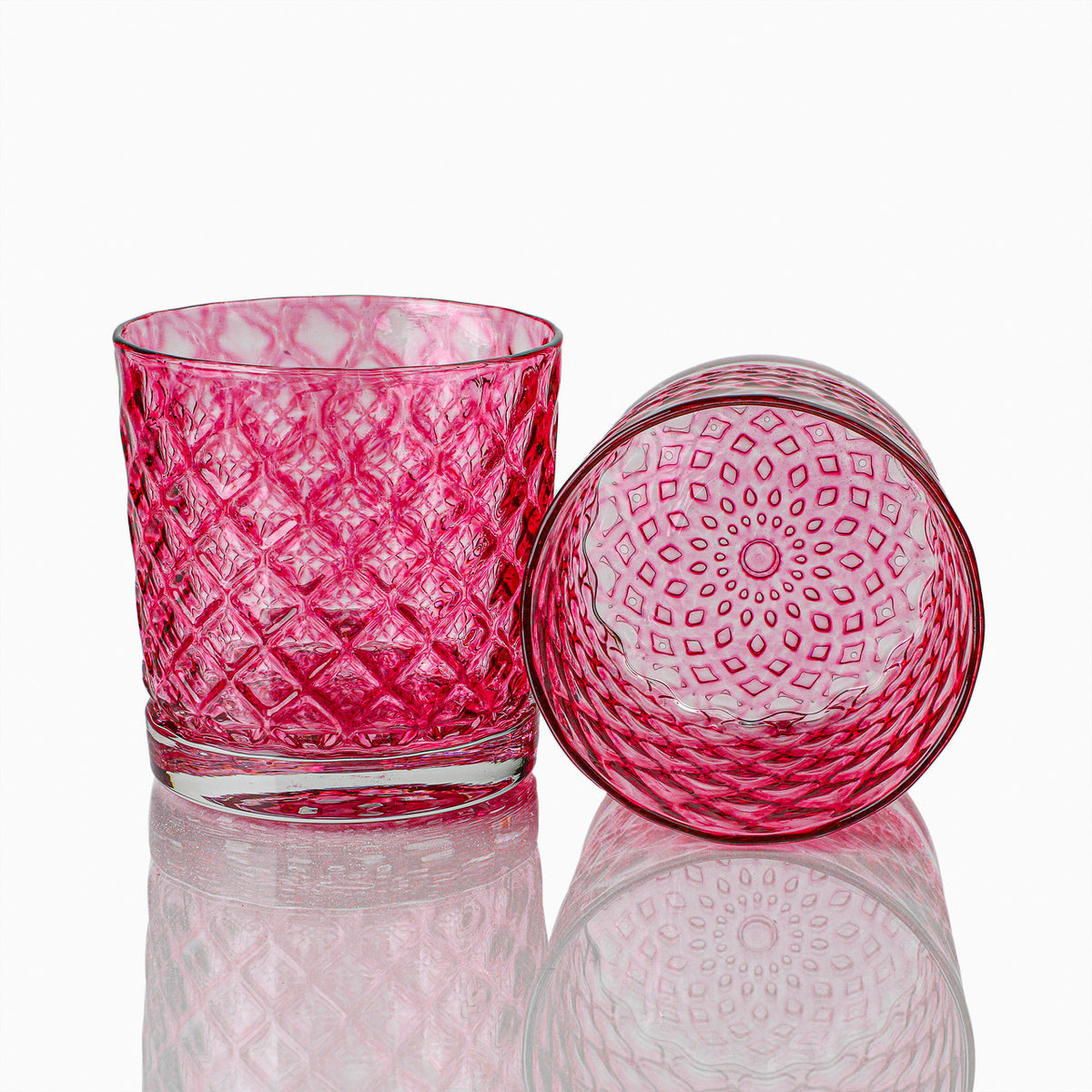 Raspberry Mindala Glass