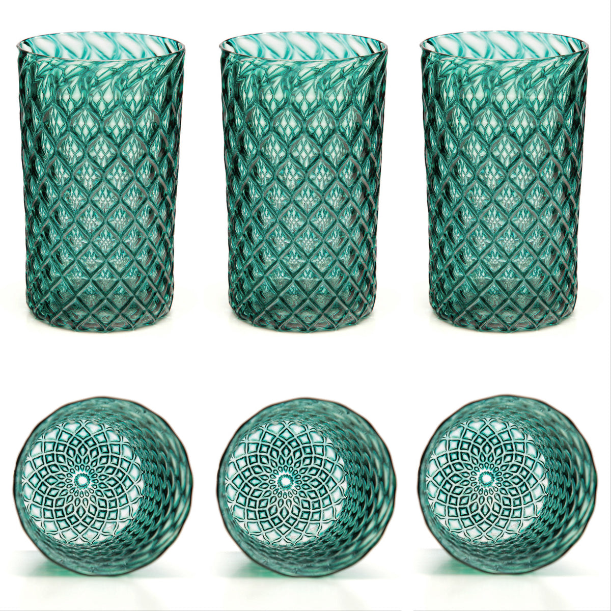 Turquoise Mandala Glass